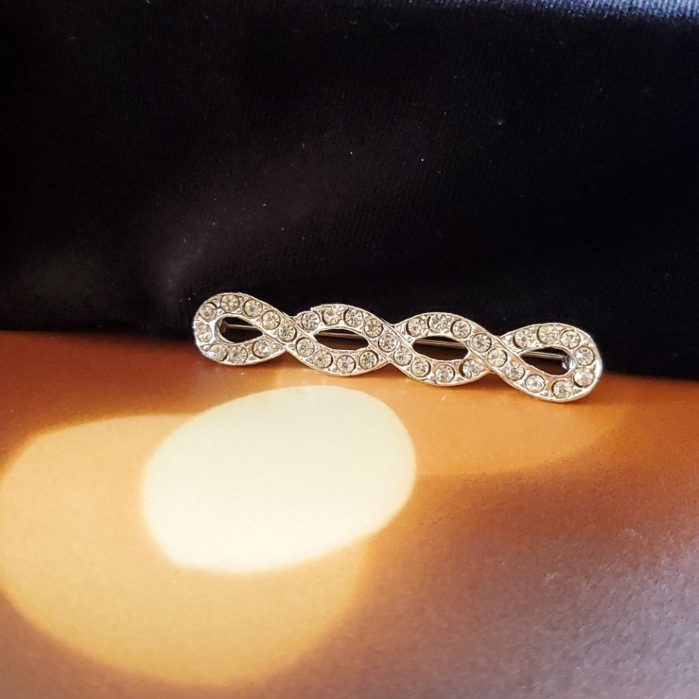 Double Infinity Loop Styleclear Rhinestonesshine - image 5